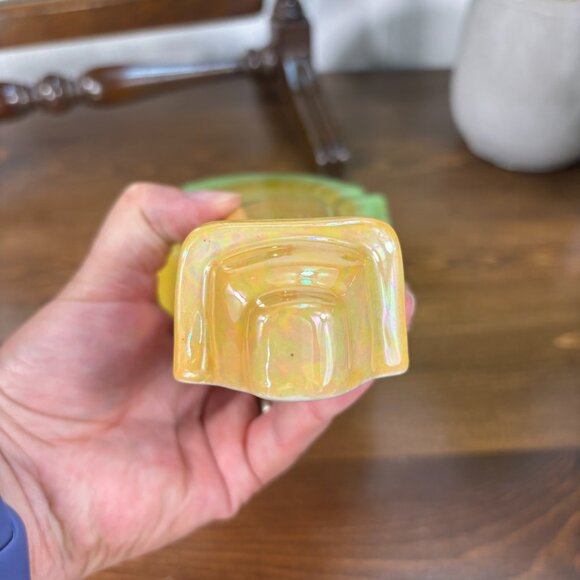 Vintage Wall Pocket Vase Royal Winton Grimwades Art Deco Iridescent Lusterware - Picture 9 of 16